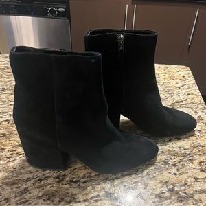 Sam Edelman black suede booties